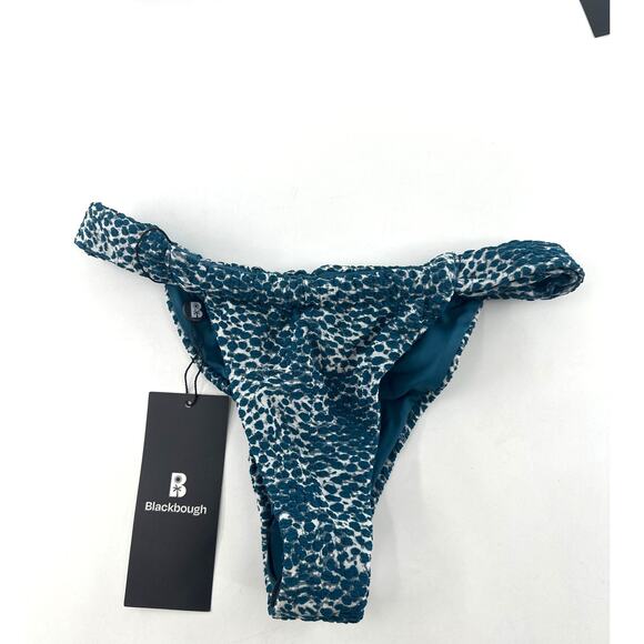 Blackbough Snow Leopard Jacquard Giana Ruched Cheeky Bikini  SET Size S - Picture 5 of 11